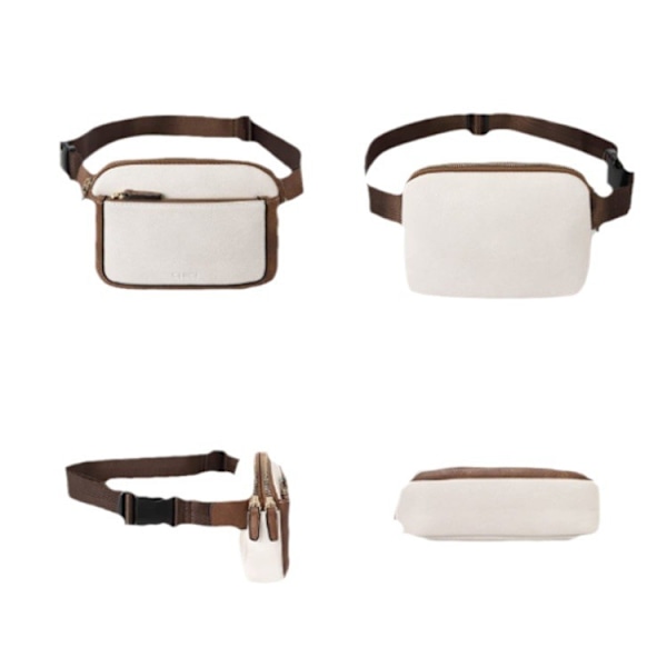Dame PU læder bæltetaske Crossbody taljetaske Rejse skuldertasker