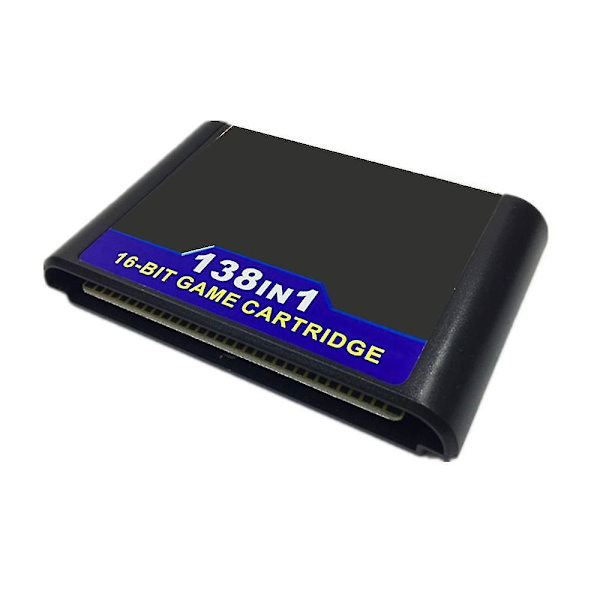 138 i 1 Hot Game Collection for Megadrive 16-bit spillkassett for PAL og NTSC spillkonsoller Ver