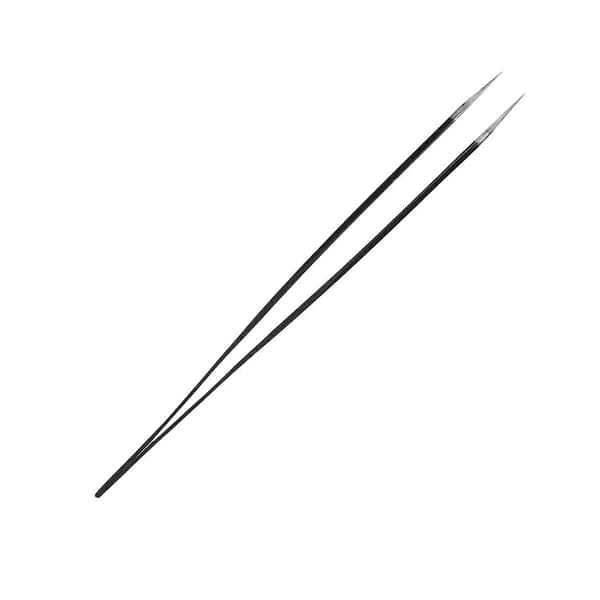 Professionelle Øjenvippe Pincetter Rustfrit Stål Vippe Extensions Podning Makeup Værktøjer Sort 12,5 cm / 4,9 tommer