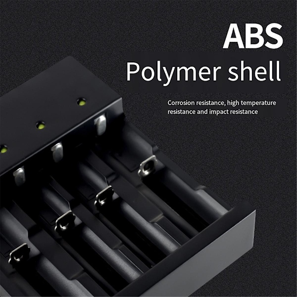 4-bays Smart 18650 Batterilader, Universal lader til 3,7 Volt Li-Ion lommelygter, forlygter 18650 R