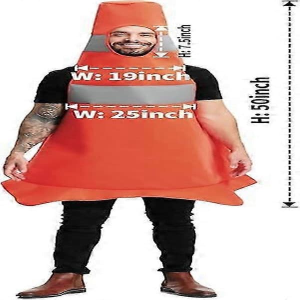 Trafikkjegle-kostyme for rollespill, cosplay og temafester