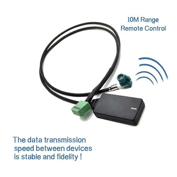 DC12V 12-stifts bil trådlös AUX Bluetooth 5.0-adapter handsfree bil Bluetooth-kit ljudkabel för