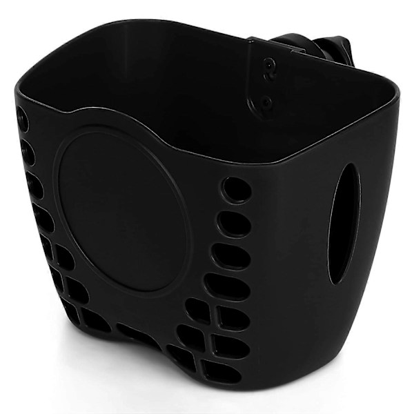 Universal Barnevognkoppholder Organizer Barnevognkurv, Barnevognkoppholder Oppbevaringskurv Tilbehør for Barnevogn Sykkel Walker Rullestol, Svart