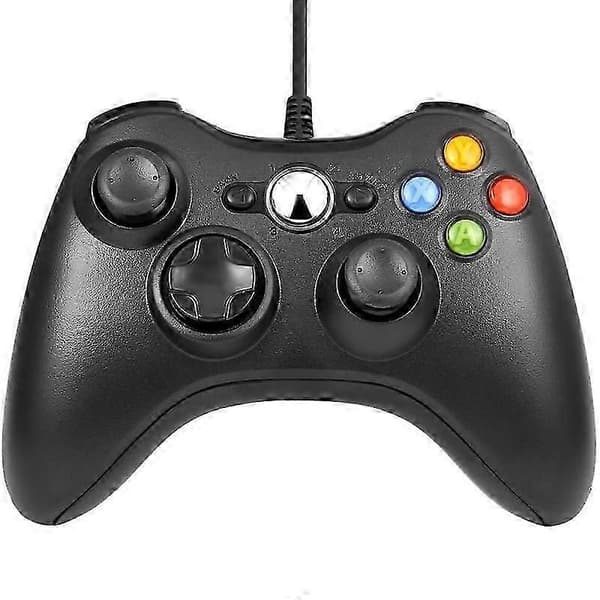 USB-handkontroll för Xbox 360 med ergonomiska axelknappar