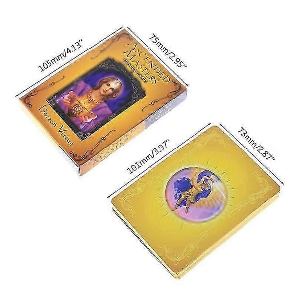 2022 Nya Ascended Masters Oracle Kort Engelsk Version 44-kortslek Tarot Brädspel