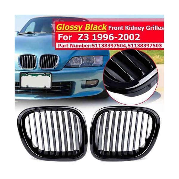 Auton kiiltävän musta etusäleikkö, Z3 Cabriolet Coupe 1996-2002