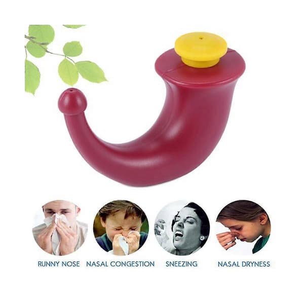 2 stk Yoga Nasal Neti Pot Nesespyle System Sinus Irrigasjon Bihulene