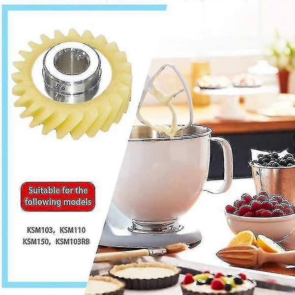 Mixer Maskdriven Växel För Kitchenaid Köksmaskin & 2 Par Motorborstar
