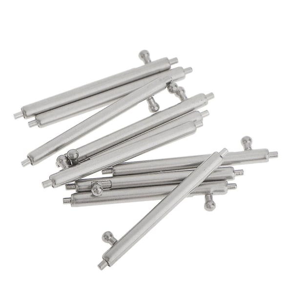 10 st snabbfjäderstänger Cylindriska tryckknappsstift för klockor 19 mm