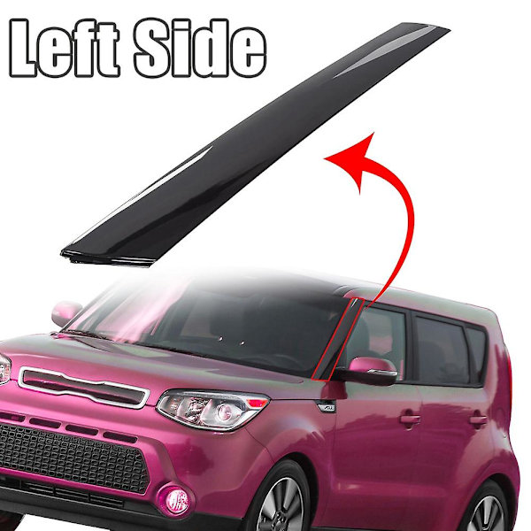 Vänster Förarsida Yttre Vindrutepelare Trim A-Pelare Exteriör List Garnityr För 2010 11 12 2013 Kia Soul 86170-2K500