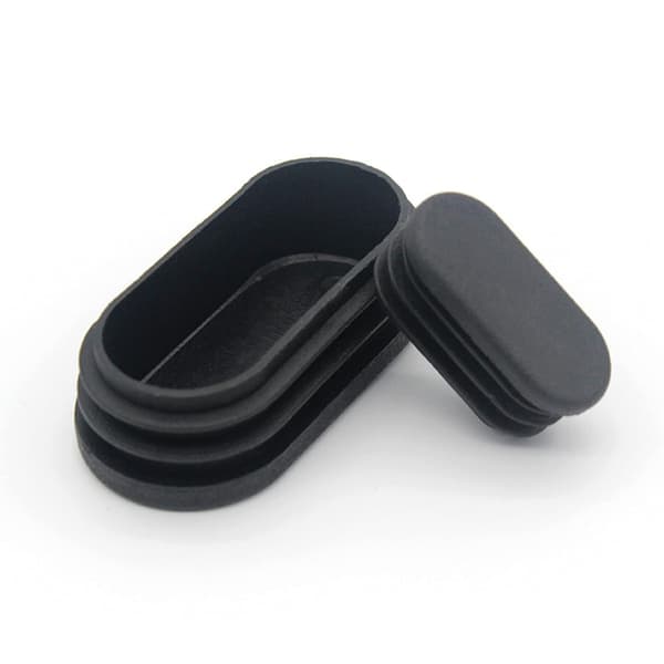 Plastikhætter til møbelben, ovale hætter til plastikstolben, ovale rørhætter til møbelben, 20 stk. (16x34 mm)
