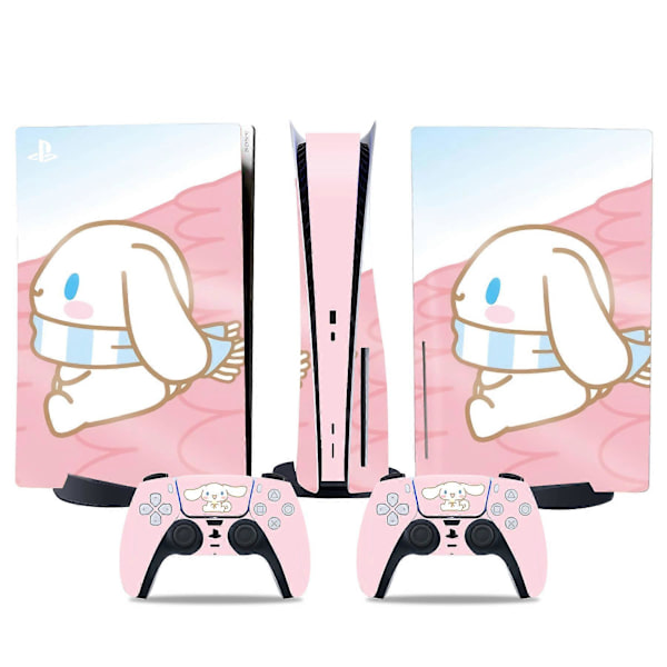 PS5 optisk drev version klistermærke, cool PS5 hud, controller håndtag, til PS5 konsol og controller, Sød klistermærke, Sød hud, Tegneserie anime