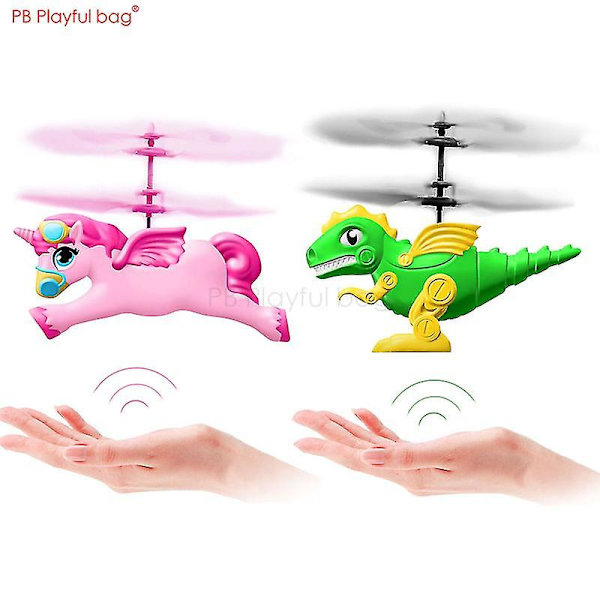 Ny Flygende Unicorn Sensing Flyvende Drone Led Rc Unicorn Drone Barn Hengende Leke Usb Lading Gesture Sensing Kids's Gaver Ac59