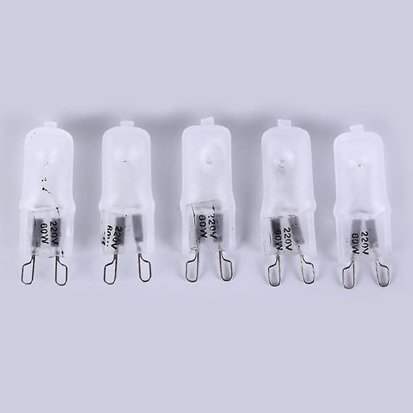 5 kpl Matta Halogen G9 Himmennettävä Lamppu 220v Halogen Valo G9
