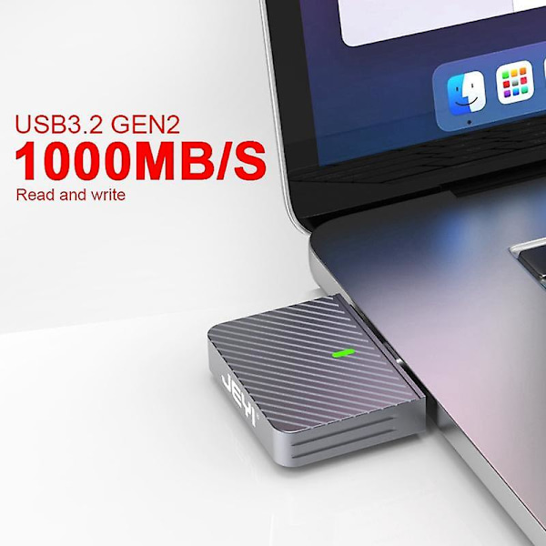 2230 NVMe SSD Kabinet PCIe USB3.2 10Gbps Aluminium Bærbar Ekstern SSD Kabinet Støtter UASP T