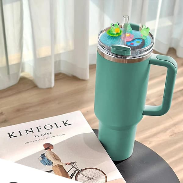 Delar Sugrörslock Koppskydd Sugrörslock Koppskydd Tillbehör Vattenflasktillbehör Lämplig, Grön, 30Oz, 8.1 Cm, 1 Cm