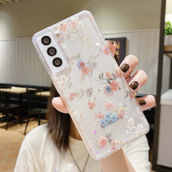 För Samsung Galaxy A03s EU Version Fräscht Litet Blommigt Epoxi TPU Telefonfodral