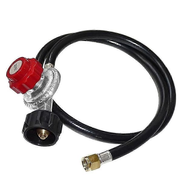 Justerbar 0-30 PSI högtrycksregulator för propan med 1,2 meter slang