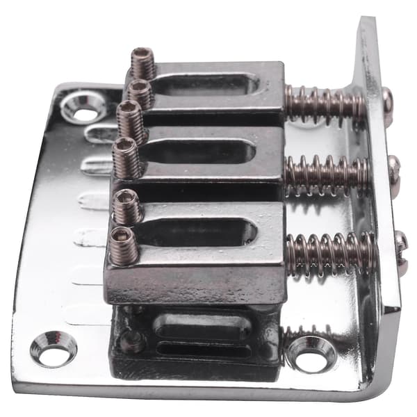 Cigar Box Gitarrdelar: 3-strängig Krom Hard-tail Justerbar Bro Silver Färg-l Hy