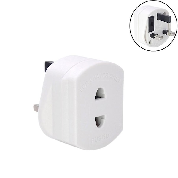 Barbermaskin Pluggadapter Tannbørsteadapter Epilatorer Baderom UK Til 2 Pin 3