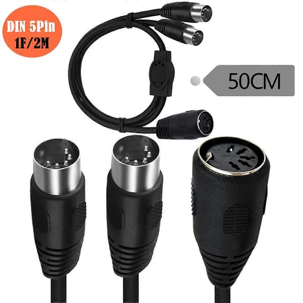 MIDI DIN 5-Pin Splitter Y Adapterkabel