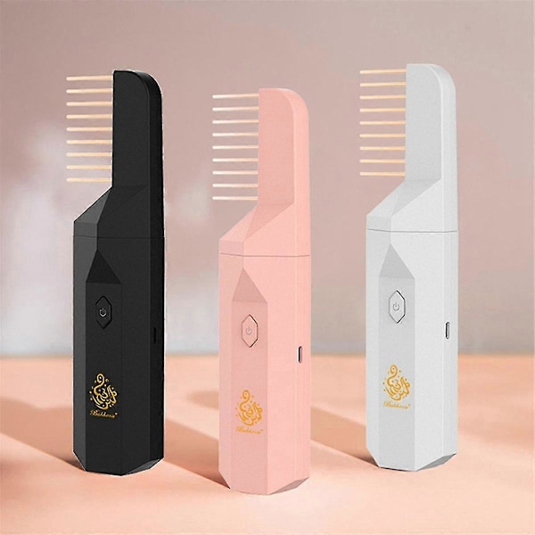 Elektronisk røkelsesbrenner med hår-luftfrisker Ramadan Muslimsk Aromadiffuser USB Oppladbar B