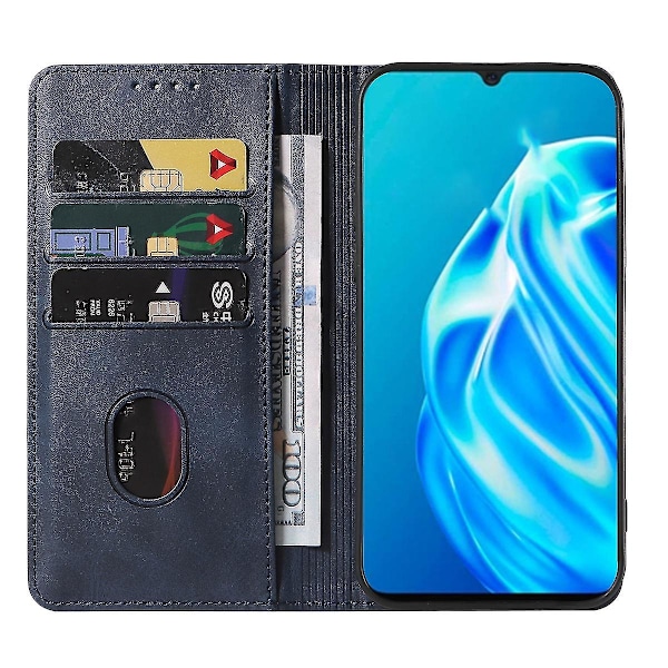 Magnetiskt stängbart läderfodral för Oppo A91