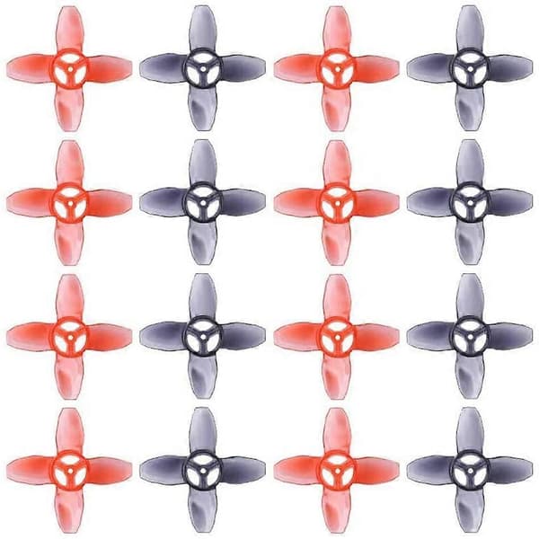 16 stk. til EMAX Avan Tinyhawk TH Turtlemode Propel 40mm 4-bladet 1,5mm hul, til 0802 motor indendørs F