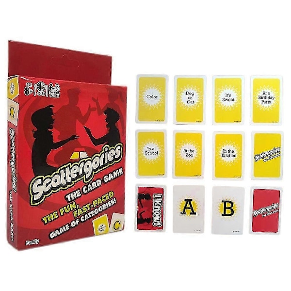 Scattergories Spelet Spel För Vuxna Och Tonåringar-Calu