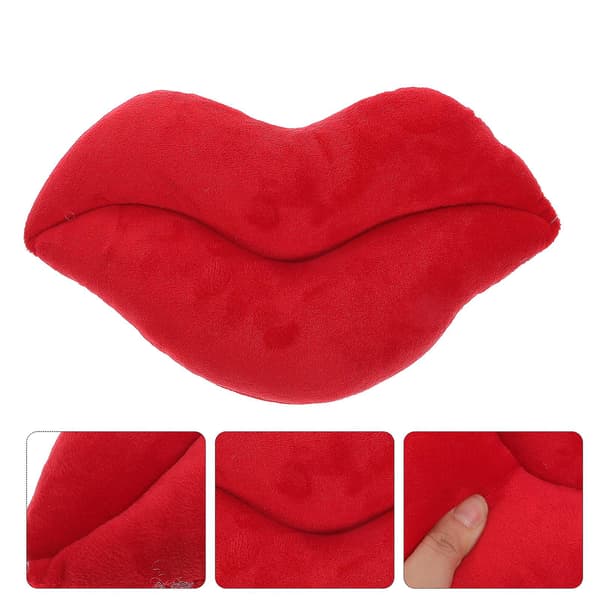 30 cm Puterute Puterute for Sofa Valentinsdag Kasteputer Røde Puter Nyhet Klem Puter Lepper Pute Lip Pute