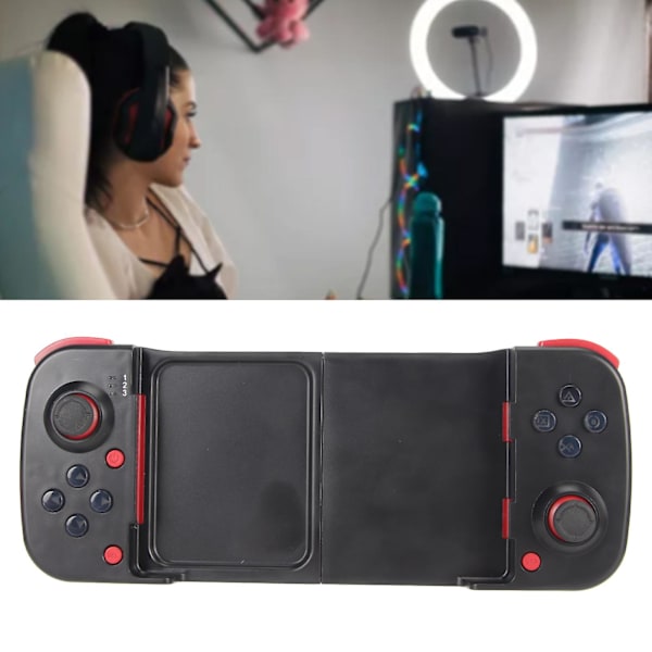 Bluetooth Mobilspelkontroll Stretchable Trådlös Telefon Gamepad för Android för IOS för PS3
