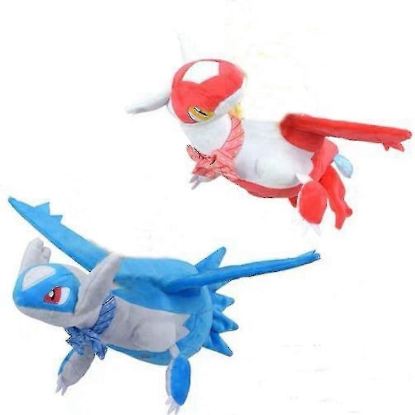 2 st Latias Latios Anime Plyschleksak Barnpresent 30cm
