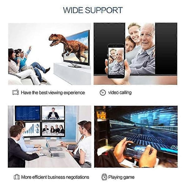 USB-C til DVI Kabeladapter USB 3.1 Type-C til DVI Han 4K Kompatibel til Air 3.1 til DVI Adapterkabel