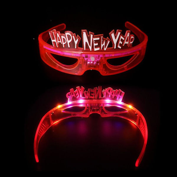 Snygga Glow Crownformade LED-glasögon Ljuslist Glasögon för Halloween Jul Dansfest