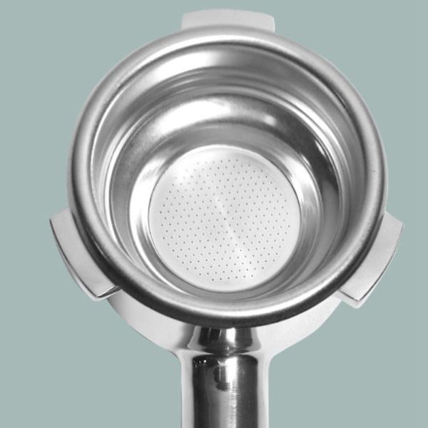 54 mm:n pohjaton portafilteri - Sopii Barista Express, Pro, Press, 1 x suodatinosa (puu)