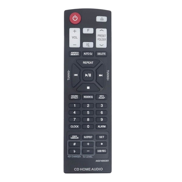 AKB74955301 Fjernkontroll erstatning for LG Mini Hi-Fi System CM9960 CMS9960F CM9760 CMS9760F CM8360 OM4560 OM7560
