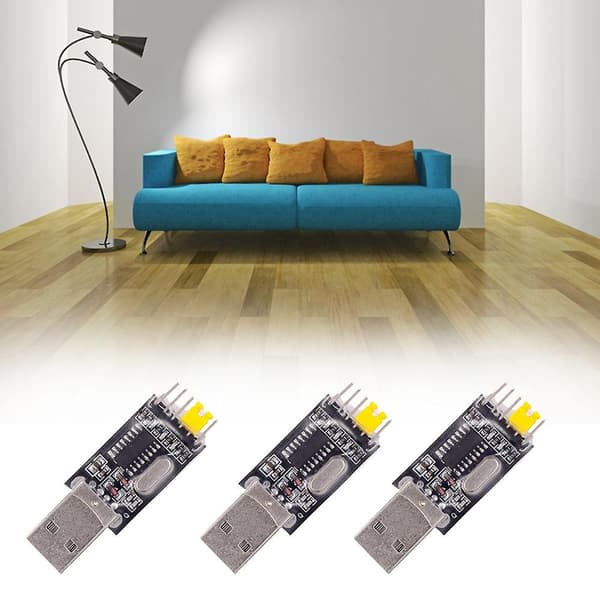 3 stk USB til RS232 TTL Konverter Adaptermodul/USB TTL Konverter UART Modul CH340G Modul 3.3V 5V Bryter