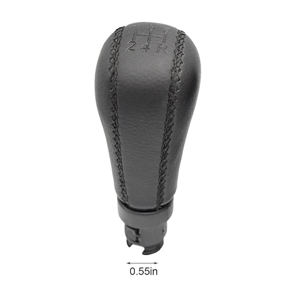 Kompatibel Volvo S60 S80 V70 Xc70 PU Læder Gear Knob Handbold 5-trins