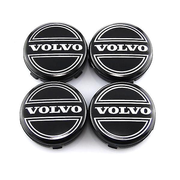 Volvo01 - 64mm 4-pakks senterdeksler Volvo Sølv One Size