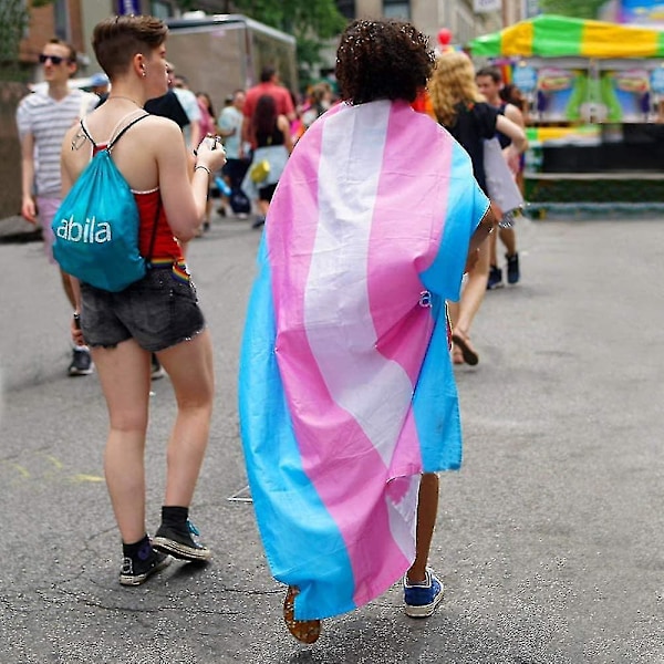 Crday Transgender Flag 3x5 Ft, Lgbt Flag, Inomhus- och utomhusfestivalfest Transgender Flag Present