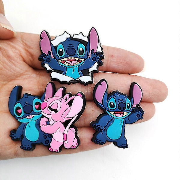 Stitch Series Crocs -kengät - 22 kpl, Pehmeät kumikukat kengän solkiin, Henkilökohtaiset puutarhakengän tarvikkeet