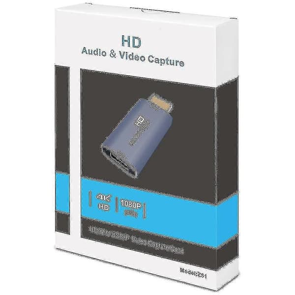Z51 USB Hun Til 4K HDMI Han Audio Video Capture Card Til Computer Live Streaming Broadcast