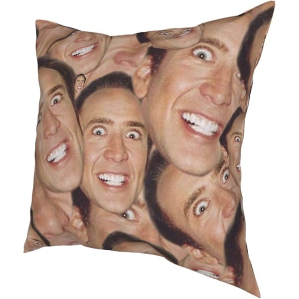 Patrick Nicolas Cage Pudebetræk i Tommer Betræk til Soveværelse Safa Gaver, Dobbeltsidet Trykt (Pudekerne Medfølger Ikke) 18\"x18\"