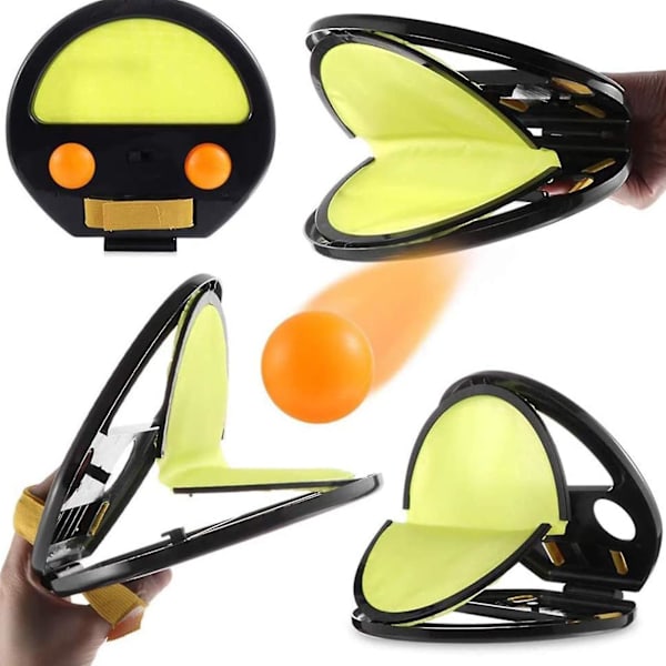 Barn Catch And Throw Utomhus Sports Leksak, Svart Handboll Spel Racket För Familj
