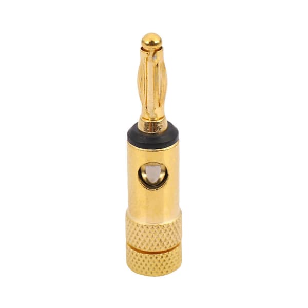 Forgyldte Banan Plugs 2 Røde 2 Sorte 4mm 4 stk LL68-4BP1