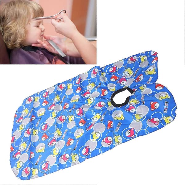 Nydelig Tegneserie Barn Hårstyling Cape Vaskbar Gutter Jenter Hårklipp Forkle YMMR)