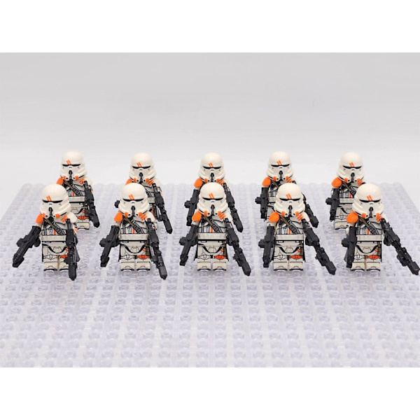 Tähtien sota Vaihe 2 212. Ilmahyökkäys Kloonisotilaat Rynnäkkösotilaat Mukautetut Minifiguurit