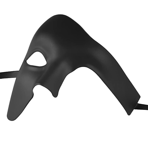 Halvmask Maskeradmask Halloween Kostym Fantom Operan Mask För Män Och Kvinnor
