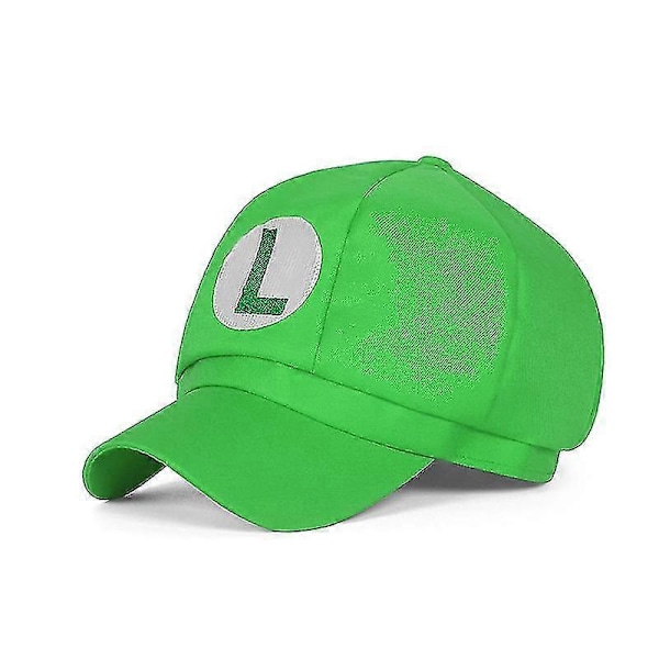 2 st Super Mario Luigi Hatt - Barnkläder - Lämplig för Karneval och Cosplay 52-54 cm G