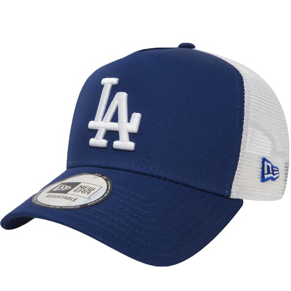 New Era Los Angeles LA Dodgers MLB Clean A Frame Trucker Baseball Cap - Blå